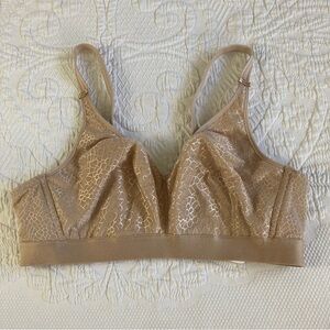 Chantelle wireless bra C Magnifique full bust ultra nude size 36D